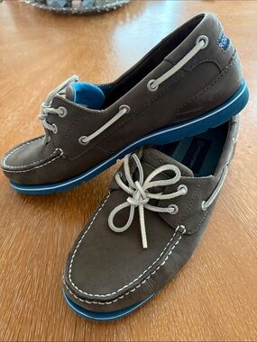 ROCKPORT loafers boat shoes blue sole